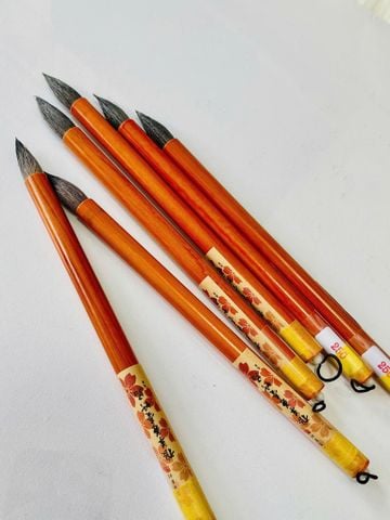  Bút lông thư pháp,vẽ tranh màu nước,vẽ tranh thủy mặc thanh trúc lông cừu cán cam 