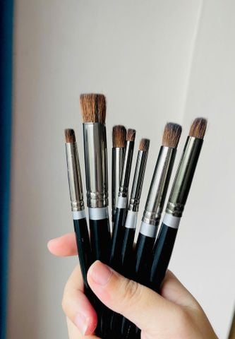  Cọ vẽ màu nước SUNWAY B207 đầu bằng trụ bằng 