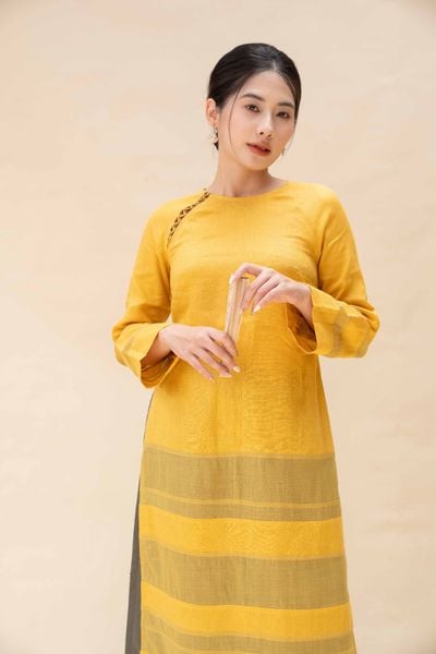 Áo dài TESA - Vàng
