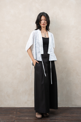 Áo KIMONO 5 chỉ - Trắng - F