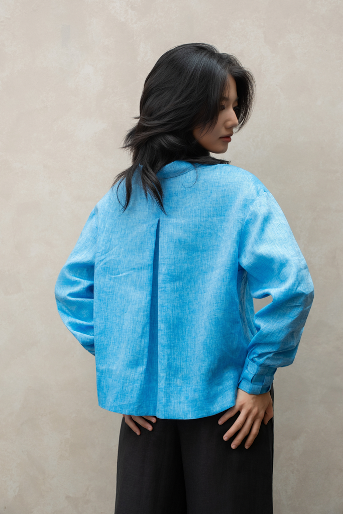 ASM đan nong sườn - Xanh Cyan - F