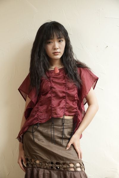Áo con mực - Đỏ đô - F