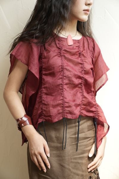 Áo con mực - Đỏ đô - F