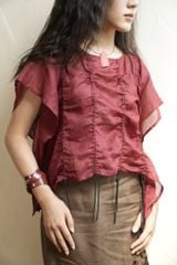 Áo con mực - Đỏ đô - F