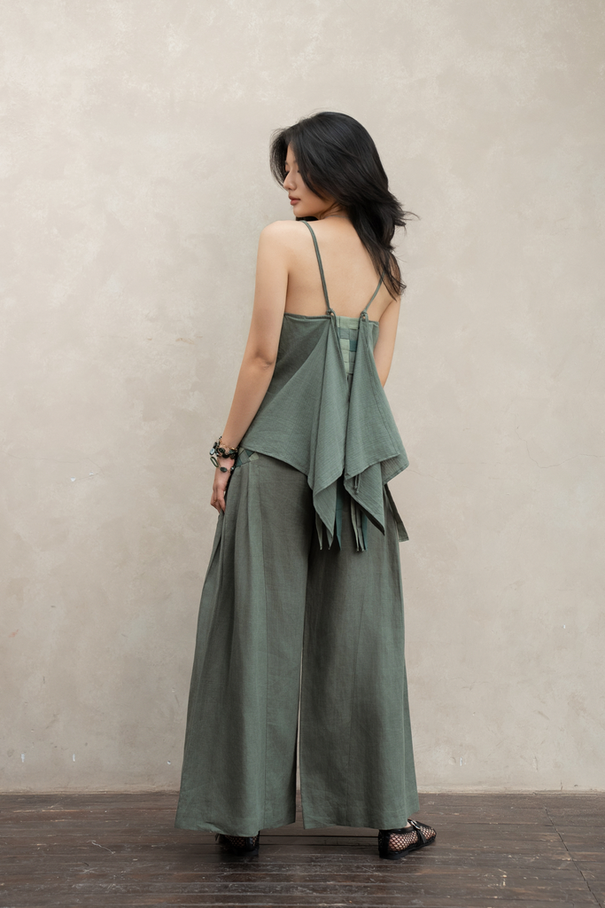 Áo khăn đan nong - Mint - F