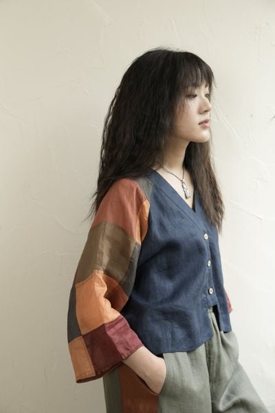 Áo kimono CATA - Navy - F
