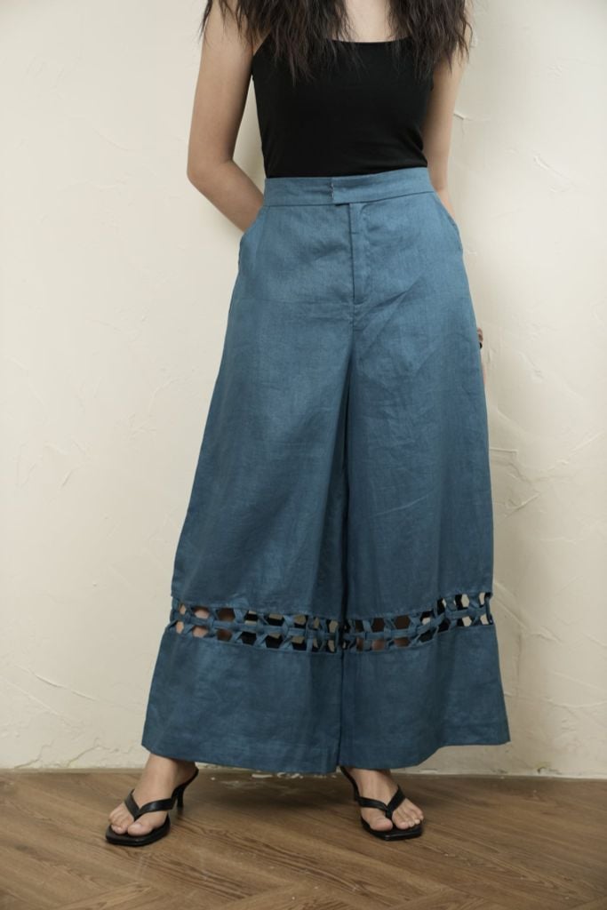 Quần đan nia - Xanh cổ vịt - F