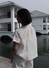 Áo can hoa - Trắng - F