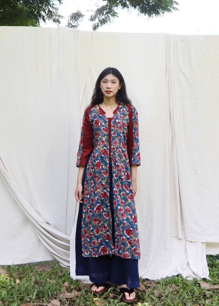 Áo dài CHIHA - Xanh dương