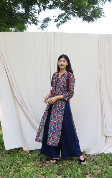 Áo dài CHIHA - Xanh dương