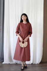 Váy DONA chun eo - Hồng vỏ đỗ