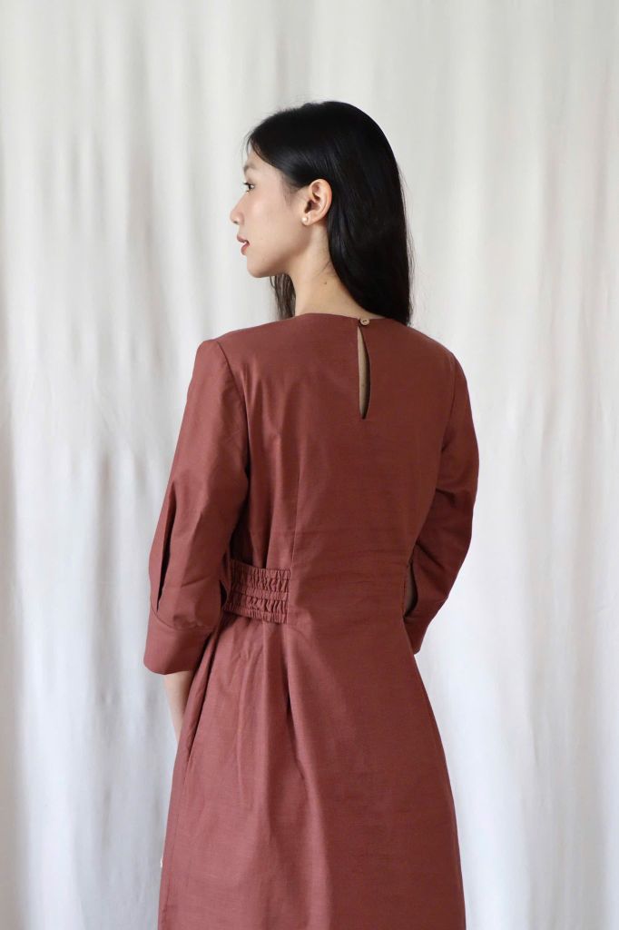 Váy DONA chun eo - Hồng vỏ đỗ