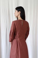 Váy DONA chun eo - Hồng vỏ đỗ