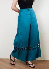 Quần đan nia - Xanh cổ vịt - F