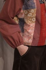 Áo Boho can nhuộm thủ công - F