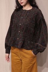 Áo nhung nhún - Rêu - F