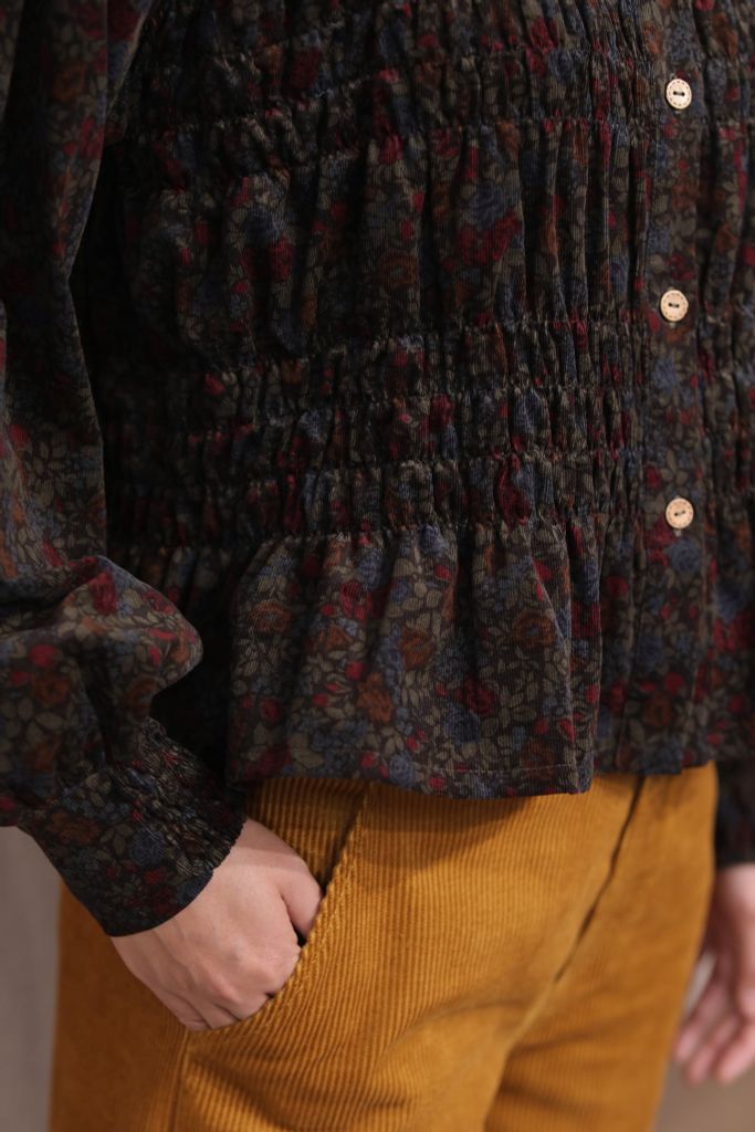 Áo nhung nhún - Rêu - F