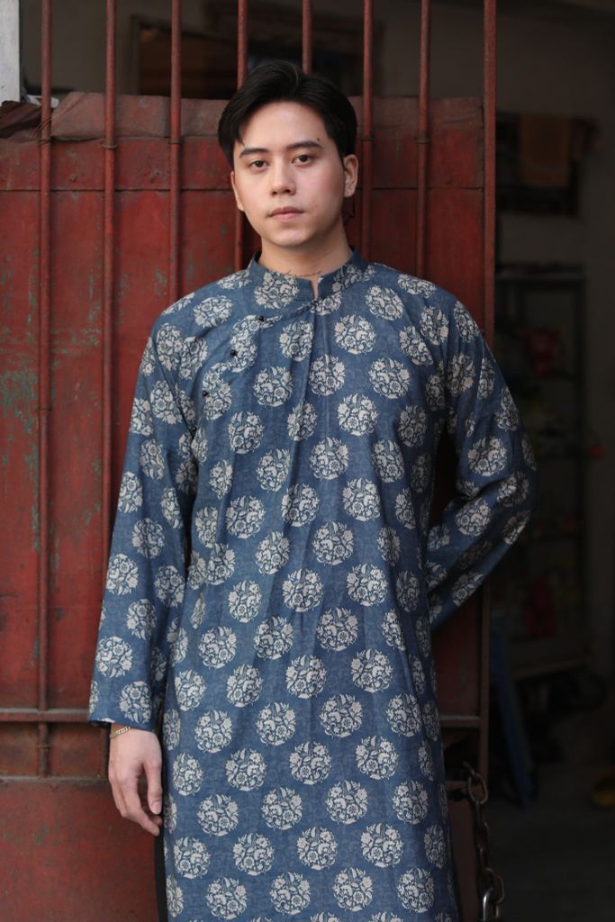 Áo dài nam - F - Hoạ tiết