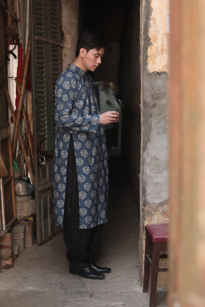 Áo dài nam - F - Hoạ tiết