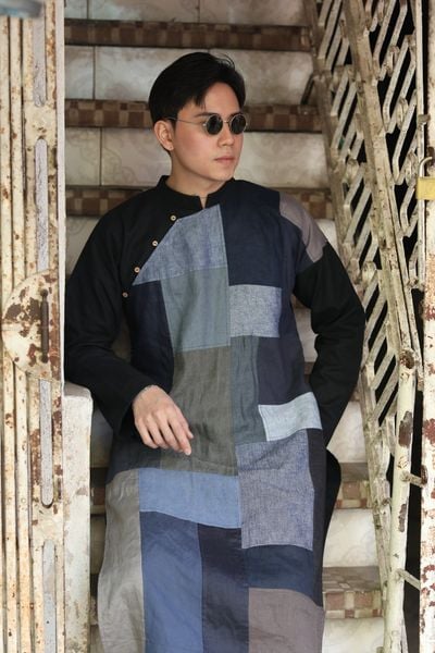 Áo dài nam - F - Can ô