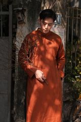 Áo dài nam - F - Cam