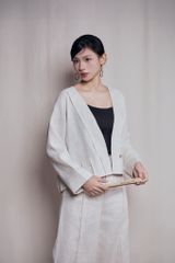 Áo kimono pha biên - Be - F