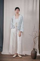 Áo kimono hoa chỉ F