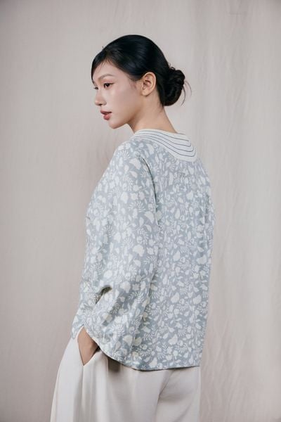 Áo kimono hoa chỉ F