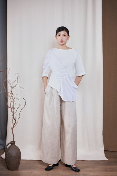 Áo thác đổ - Trắng - F