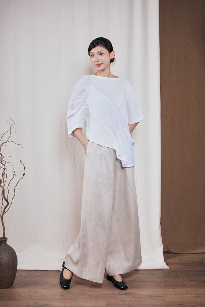 Áo thác đổ - Trắng - F