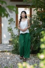 Quần 2 túi chun - F - Xanh lá