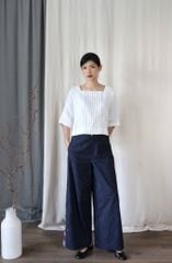 Quần suông can nẹp