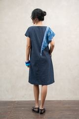 Váy phối vai - Navy - F