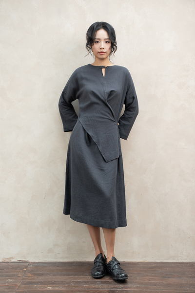 Váy 1 vạt - Grey - F