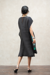 Váy layer phối sườn - Đen - F