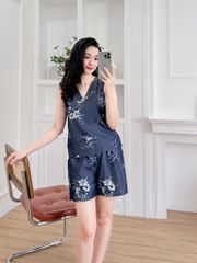 Đồ bộ đùi thiết kế nút chéo hoa Ly