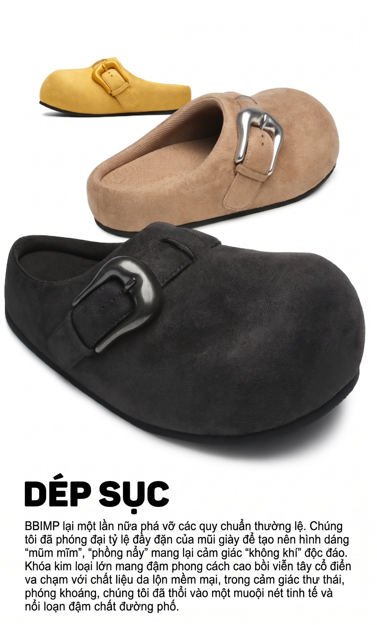BBIMP™️| DÉP SỤC BIRKENSTOCK BBIMP DA LỘN  UNISEX PUFF