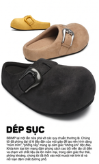 BBIMP™️| DÉP SỤC BIRKENSTOCK BBIMP DA LỘN  UNISEX PUFF