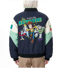 WES®️| ÁO KHOÁC DENIM  THÊU HỌA TIẾT WOODY RETRO UNISEX WES2026