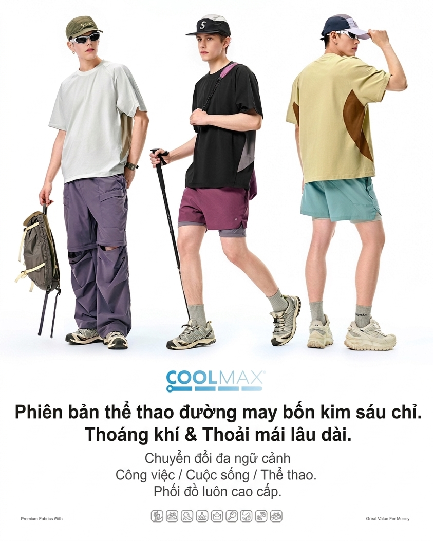 INF®️| BỘ ÁO THUN VS QUẦN SHORTS THỂ THAO UNISEX INF 12774/8203