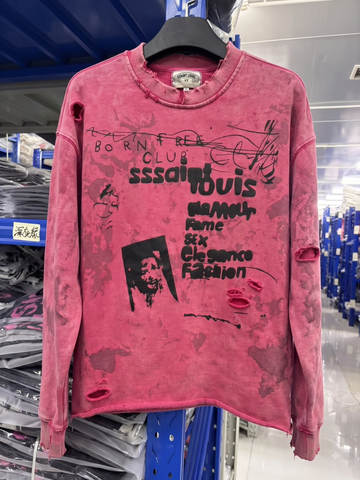 FK®️| ÁO LONG TEE WASH DÀI TAY COTTON IN KTS RÁCH UNISEX ST753
