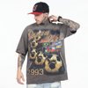 FK®️| ÁO THUN NGẮN TAY CỔ TRÒN COTTON IN HÌNH KTS RÁCH ĐÍNH ĐÁ DUAA FK14