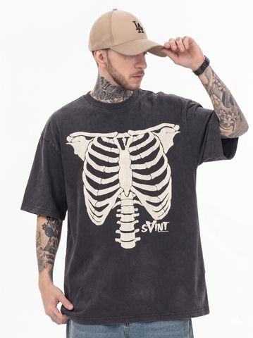 FK®️| ÁO THUN CỔ TRÒN NGẮN TAY COTTON WASH IN HÌNH KTS  ST426