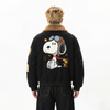 WES®️| ÁO KHOÁC BOMBER SNOOPY THÊU HỌA TIẾT RETRO UNISEX WES5171