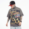 FK®️| ÁO THUN NGẮN TAY CỔ TRÒN COTTON IN HÌNH KTS RÁCH ĐÍNH ĐÁ DUAA FK14