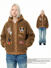 WES®️| ÁO KHOÁC BÔNG MICKEY HỌA TIẾT THÊU  RETRO UNISEX WES6181