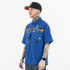 WES®️| ÁO SƠ MI  THÊU HỌA TIẾT HOẠT HÌNH RETRO UNISEX WESC216