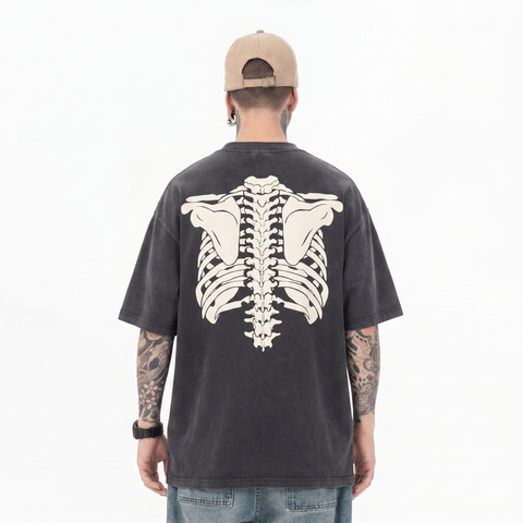 FK®️| ÁO THUN CỔ TRÒN NGẮN TAY COTTON WASH IN HÌNH KTS  ST426
