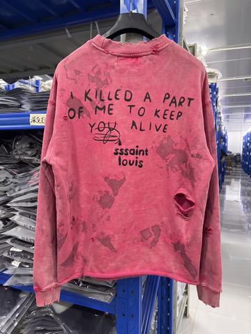 FK®️| ÁO LONG TEE WASH DÀI TAY COTTON IN KTS RÁCH UNISEX ST753