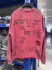 FK®️| ÁO LONG TEE WASH DÀI TAY COTTON IN KTS RÁCH UNISEX ST753